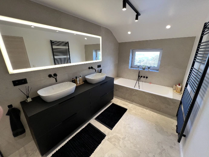 Salle de bain réalisée de A à Z à Theux